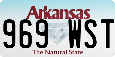AR license plate 969WST
