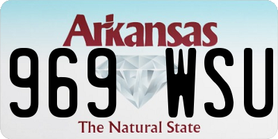 AR license plate 969WSU