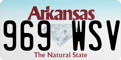 AR license plate 969WSV