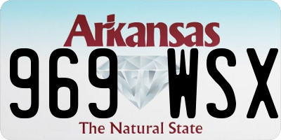AR license plate 969WSX