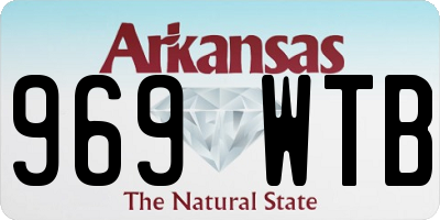 AR license plate 969WTB