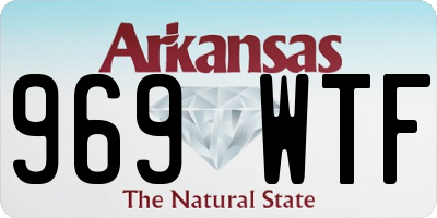 AR license plate 969WTF