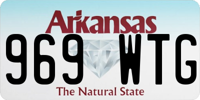 AR license plate 969WTG