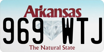 AR license plate 969WTJ