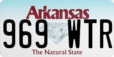 AR license plate 969WTR