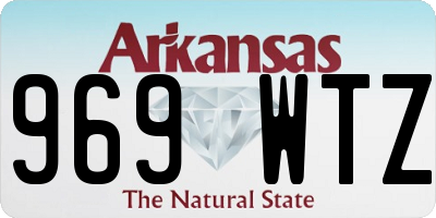 AR license plate 969WTZ