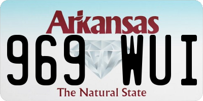 AR license plate 969WUI