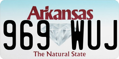 AR license plate 969WUJ