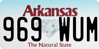 AR license plate 969WUM