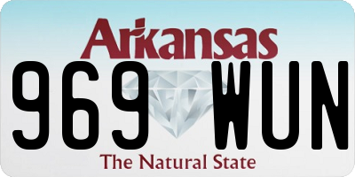 AR license plate 969WUN