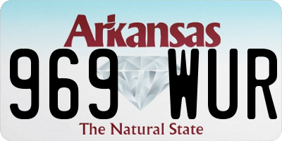 AR license plate 969WUR