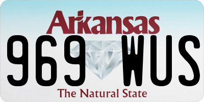 AR license plate 969WUS