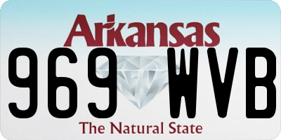 AR license plate 969WVB