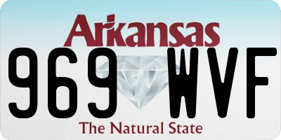 AR license plate 969WVF