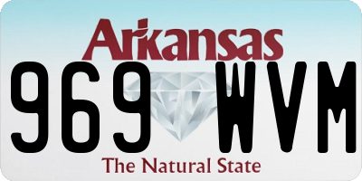 AR license plate 969WVM