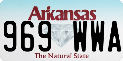 AR license plate 969WWA