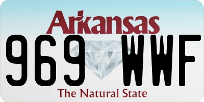 AR license plate 969WWF