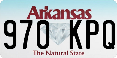 AR license plate 970KPQ