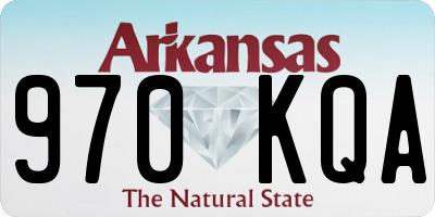AR license plate 970KQA