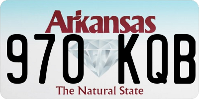AR license plate 970KQB