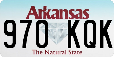 AR license plate 970KQK
