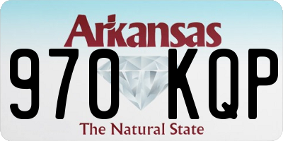 AR license plate 970KQP