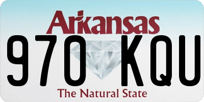 AR license plate 970KQU