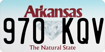 AR license plate 970KQV