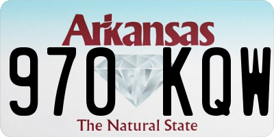 AR license plate 970KQW