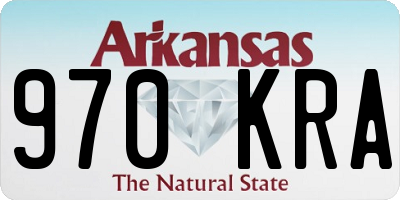 AR license plate 970KRA