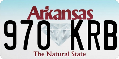 AR license plate 970KRB