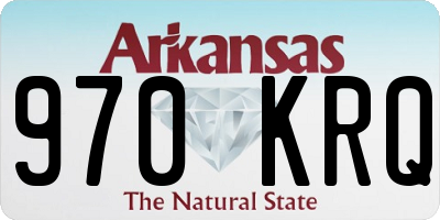 AR license plate 970KRQ