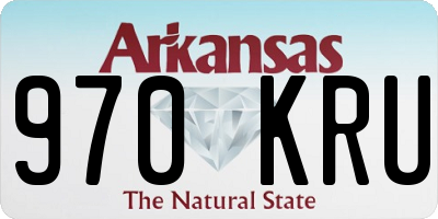 AR license plate 970KRU