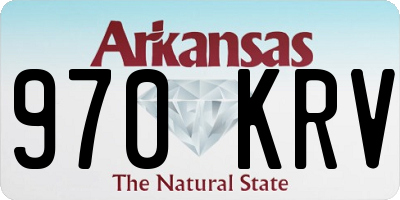 AR license plate 970KRV