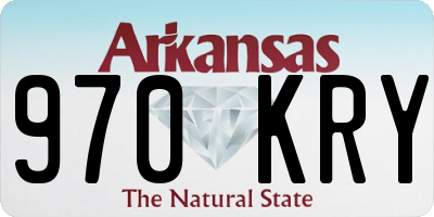 AR license plate 970KRY
