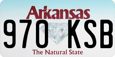 AR license plate 970KSB