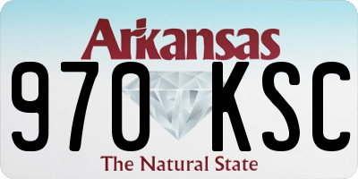 AR license plate 970KSC