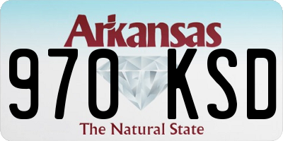 AR license plate 970KSD