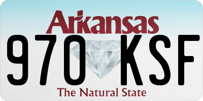 AR license plate 970KSF