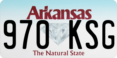 AR license plate 970KSG