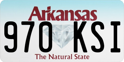 AR license plate 970KSI