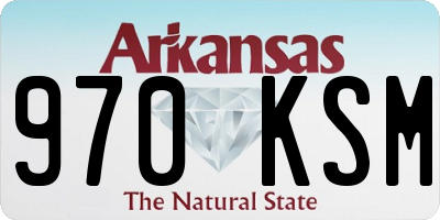 AR license plate 970KSM