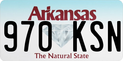 AR license plate 970KSN