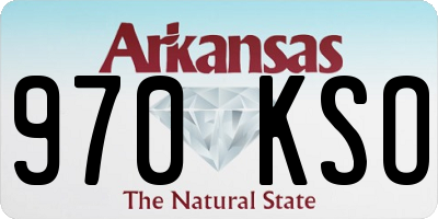 AR license plate 970KSO