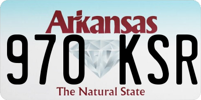 AR license plate 970KSR