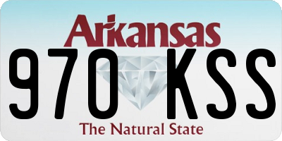 AR license plate 970KSS
