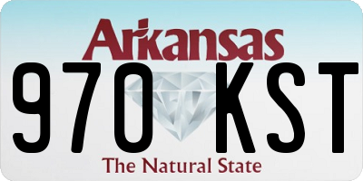 AR license plate 970KST