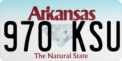 AR license plate 970KSU