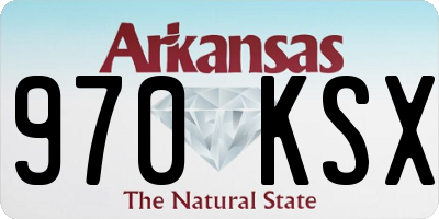AR license plate 970KSX