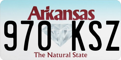 AR license plate 970KSZ